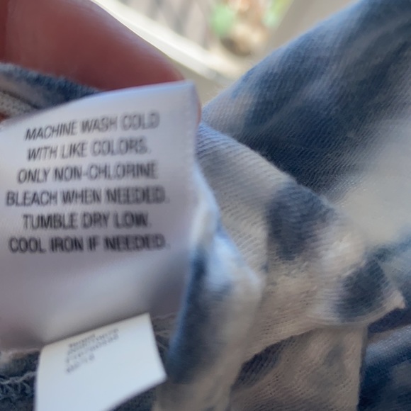 XS Converse All Star Blue White Tie Dye Tank Top - Picture 8 of 8